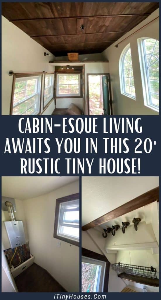 Cabin-esque Living Awaits You in This 20' Rustic Tiny House! PIN (1)