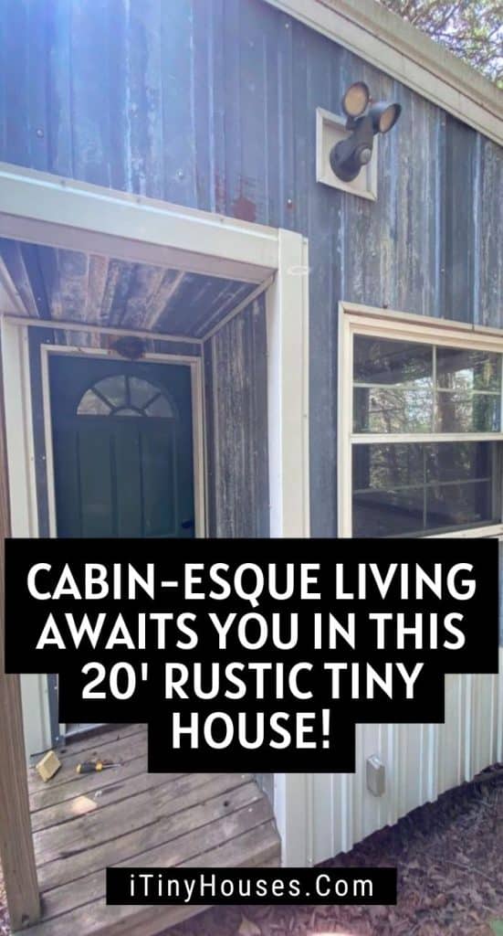 Cabin-esque Living Awaits You in This 20' Rustic Tiny House! PIN (2)