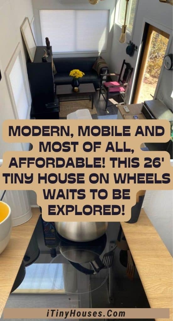 Modern, Mobile and Most of All, Affordable! This 26' Tiny House on Wheels Waits to Be Explored! PIN (1)