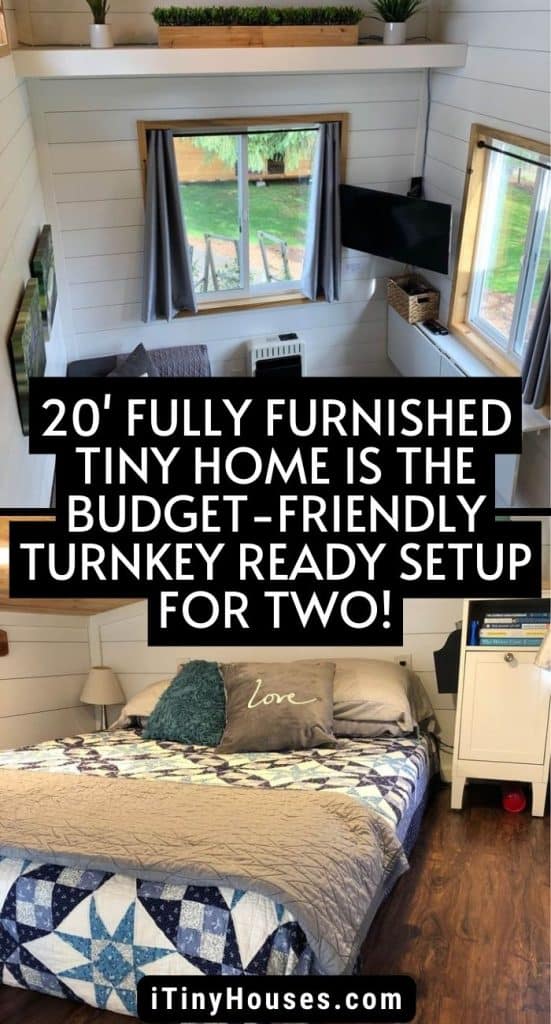 20' Fully Furnished Tiny Home Is the Budget-friendly Turnkey Ready Setup for Two! PIN (1)