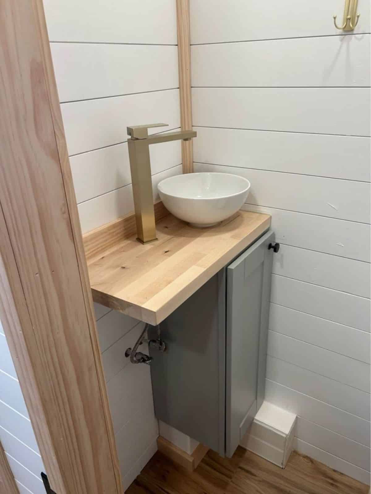 sink with vanity in bathroom