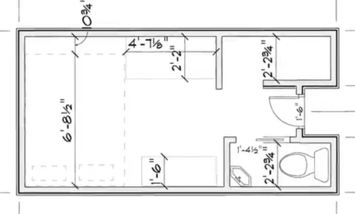 blueprint of NOAH certified tiny home on paper
