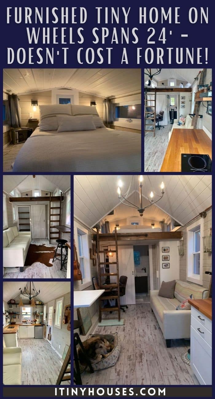 Furnished Tiny Home On Wheels Spans 24' - Doesn't Cost A Fortune ...
