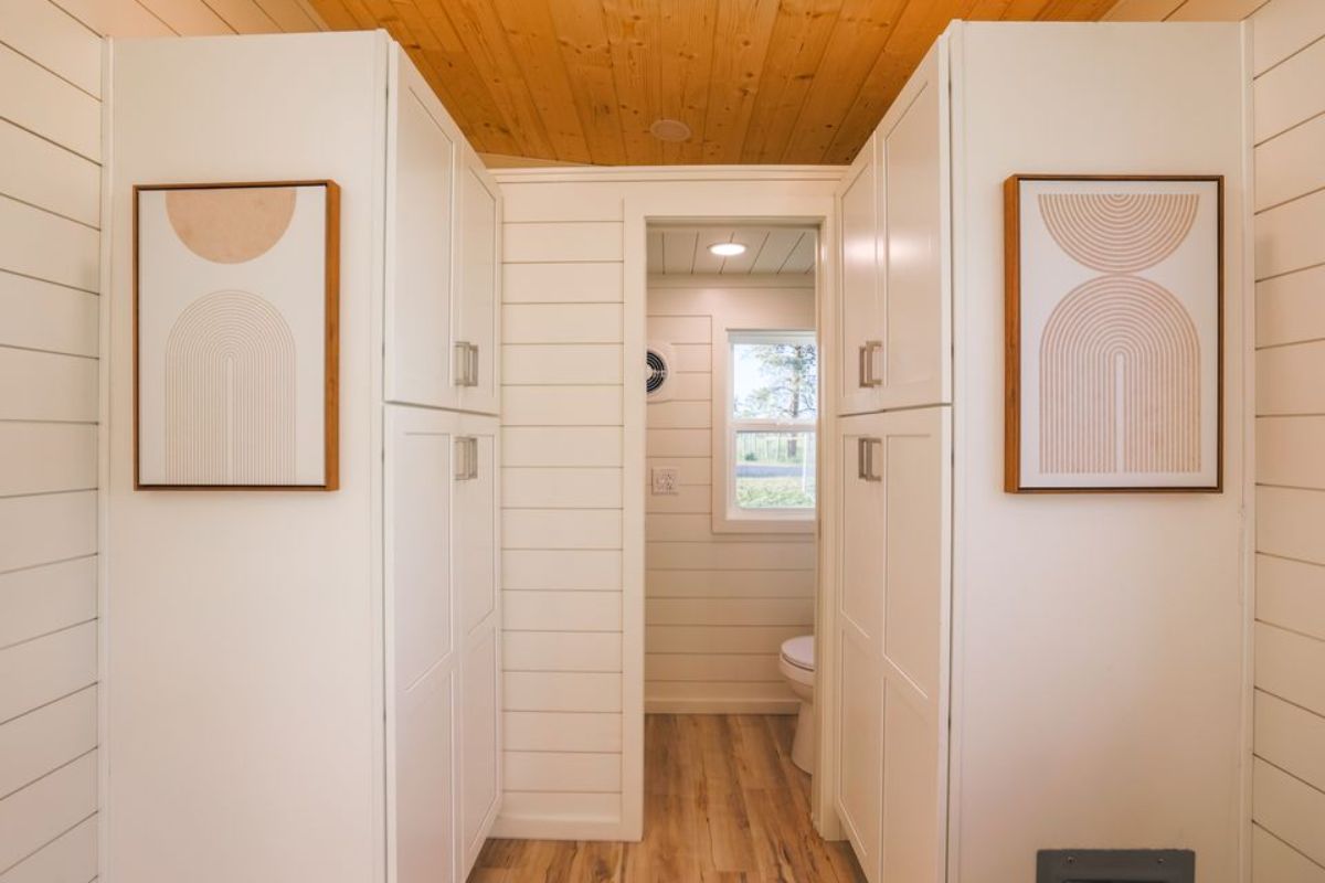 ample space in the bedroom of RV certified tiny house