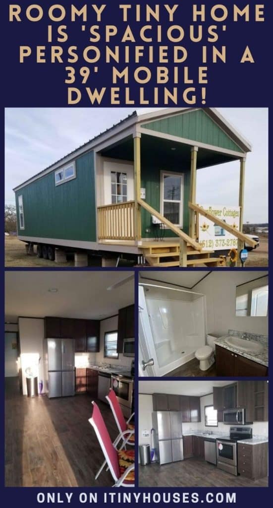 Roomy Tiny Home Is 'spacious' Personified in a 39' Mobile Dwelling! PIN (2)