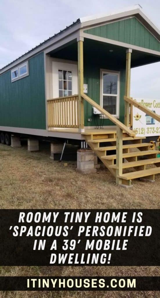 Roomy Tiny Home Is 'spacious' Personified in a 39' Mobile Dwelling! PIN (3)
