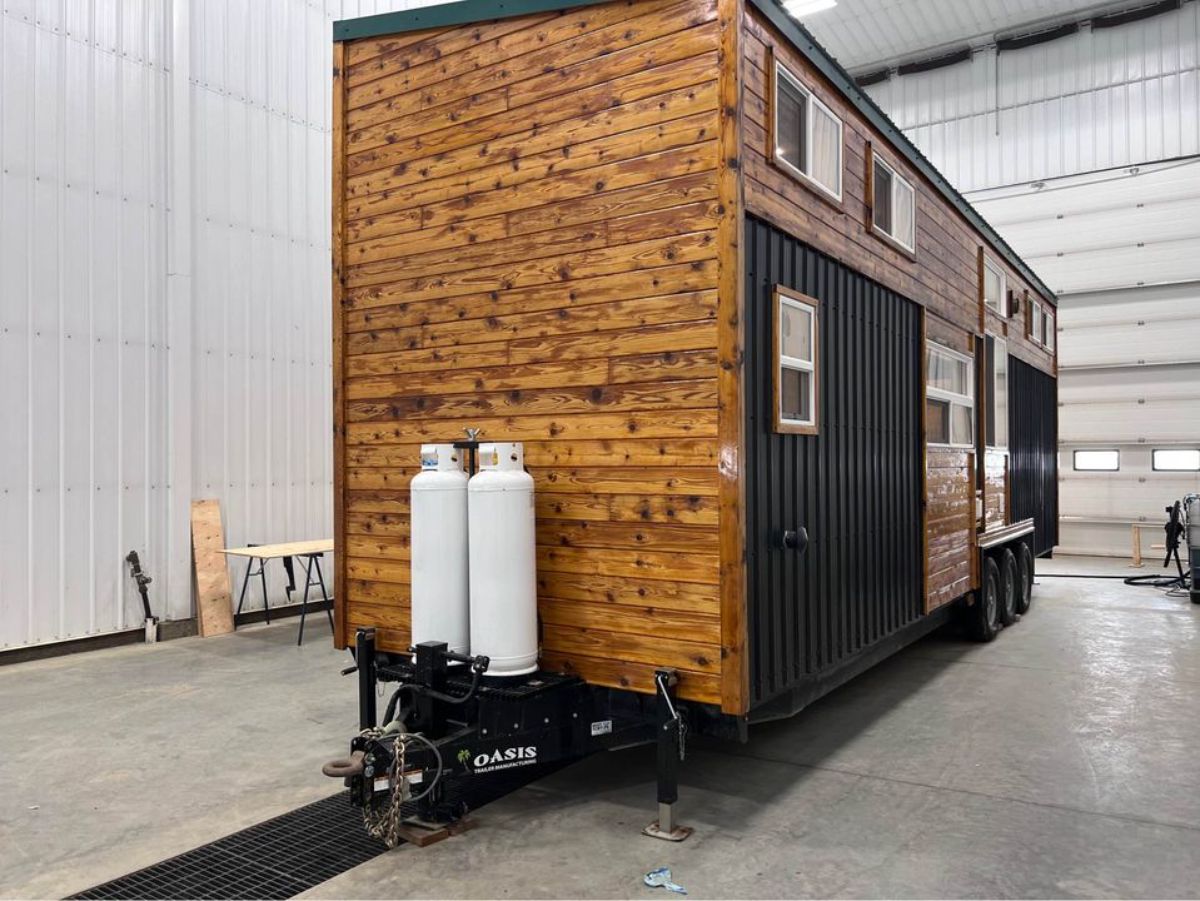 side view of NOAH certified tiny house from outside