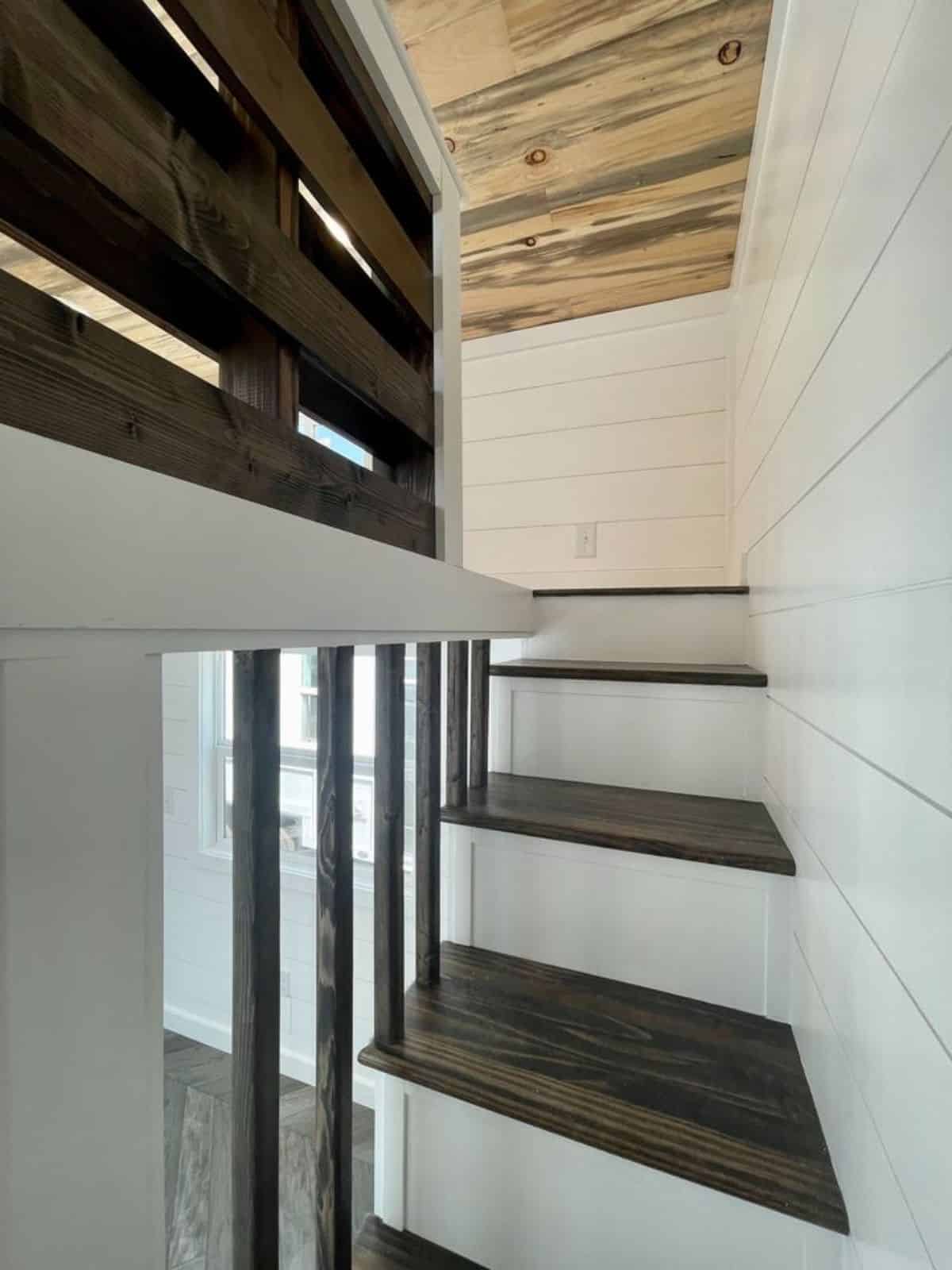 stairs leading to the loft bedroom