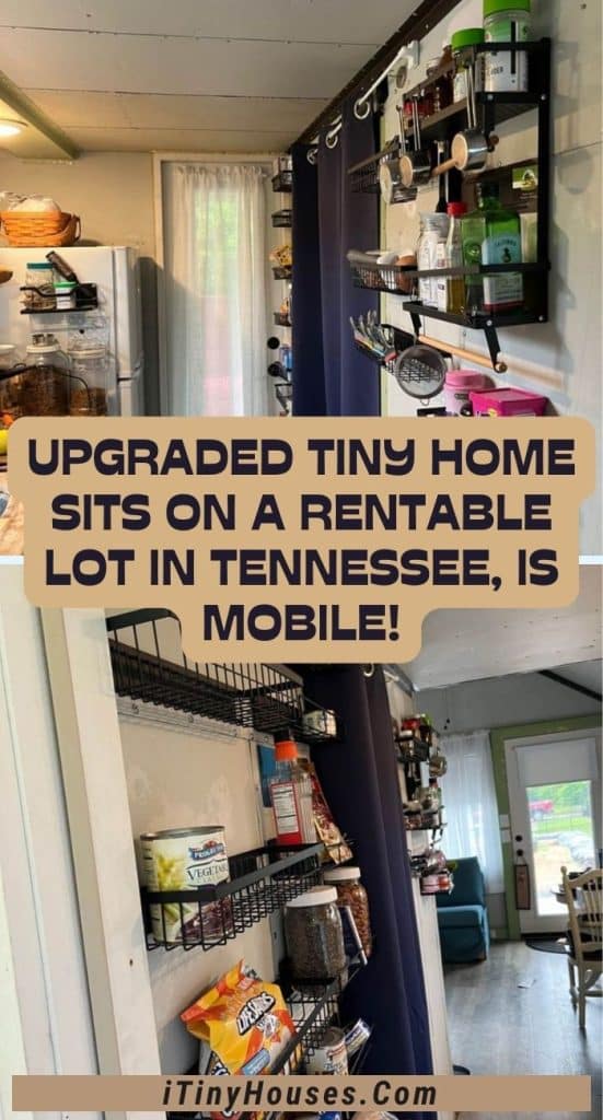 Upgraded Tiny Home Sits on a Rentable Lot in Tennessee, Is Mobile! PIN (1)