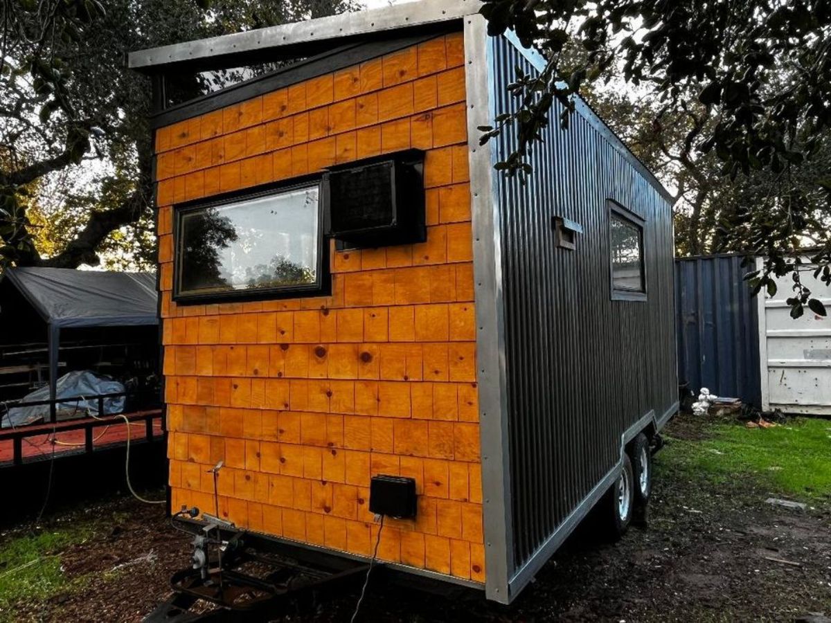 side view of typical tiny home