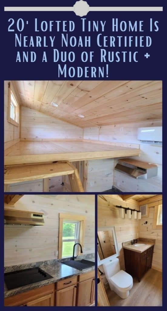 20' Lofted Tiny Home Is Nearly Noah Certified and a Duo of Rustic + Modern! PIN (2)