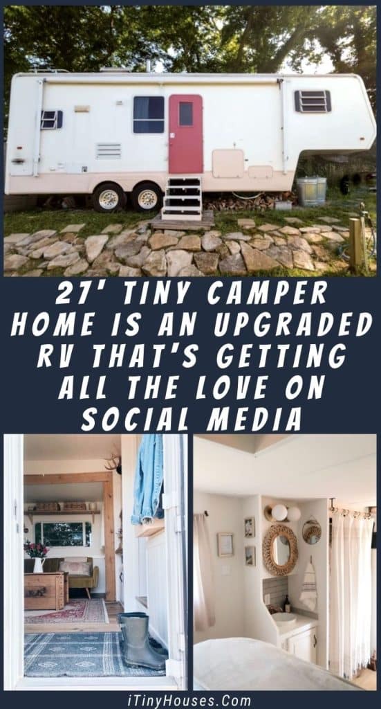 27' Tiny Camper Home Is an Upgraded RV That's Getting All the Love on Social Media PIN (1)
