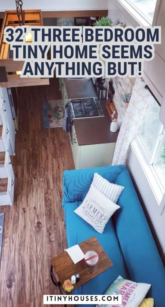 32′ Three Bedroom Tiny Home Seems Anything But! PIN (3)
