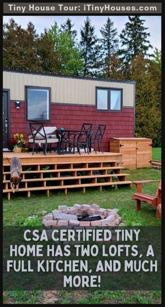 CSA Certified Tiny Home Has Two Lofts, a Full Kitchen, and Much More! PIN (3)
