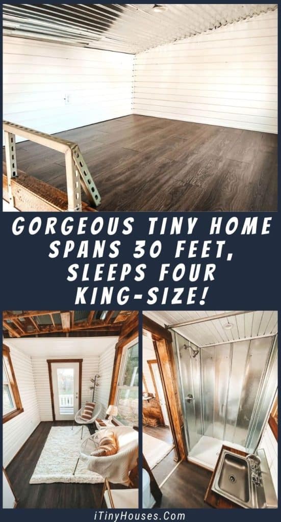 Gorgeous Tiny Home Spans 30 Feet, Sleeps Four King-size! PIN (1)