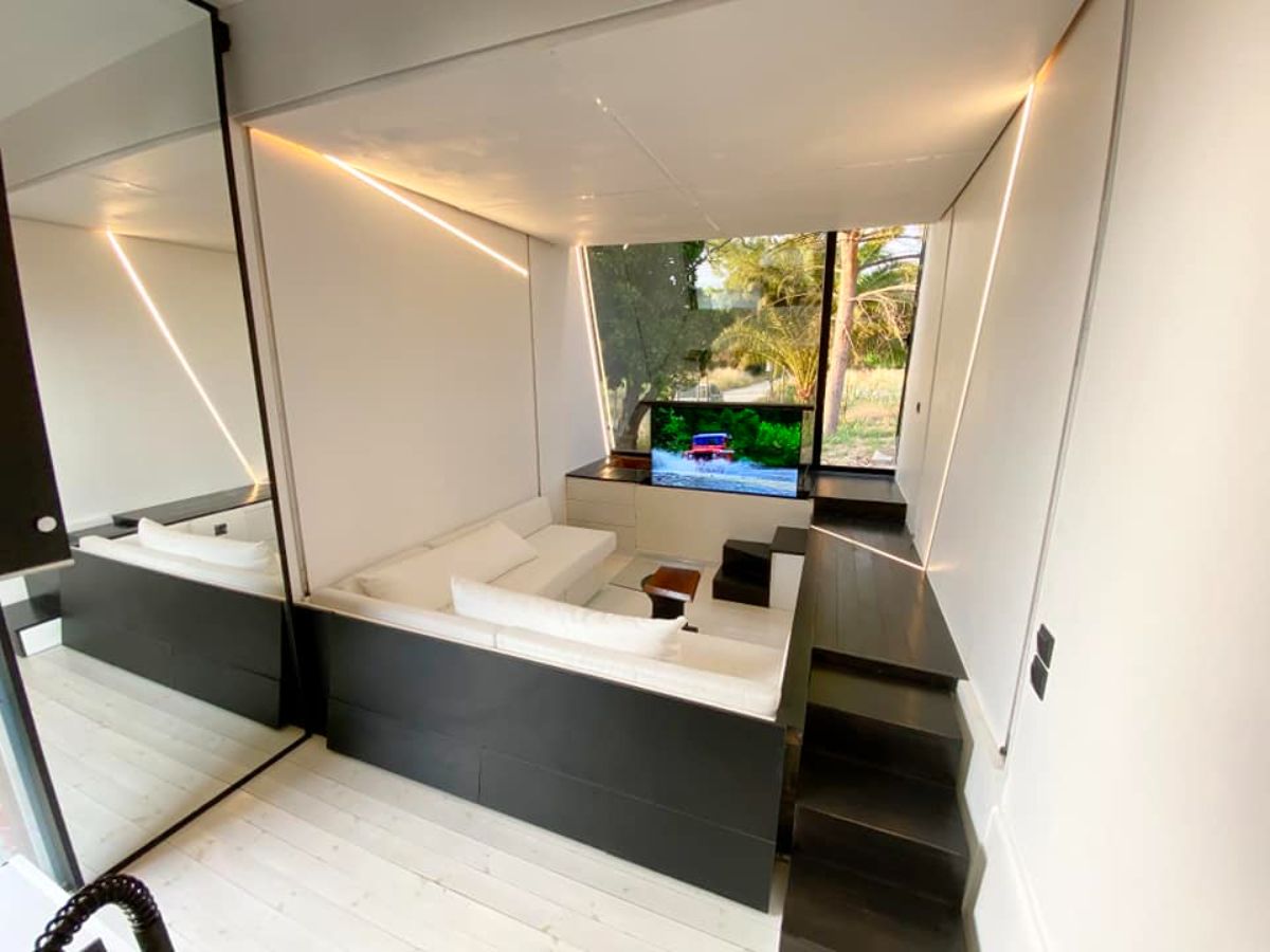 full length interiors of micro mansion home