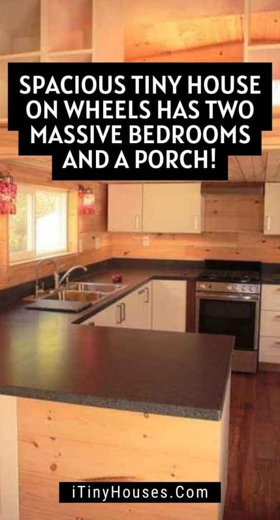 Spacious Tiny House On Wheels Has Two Massive Bedrooms And A Porch! PIN (2)