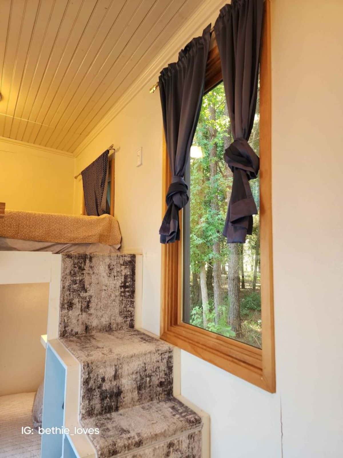 huge window of tiny camper home