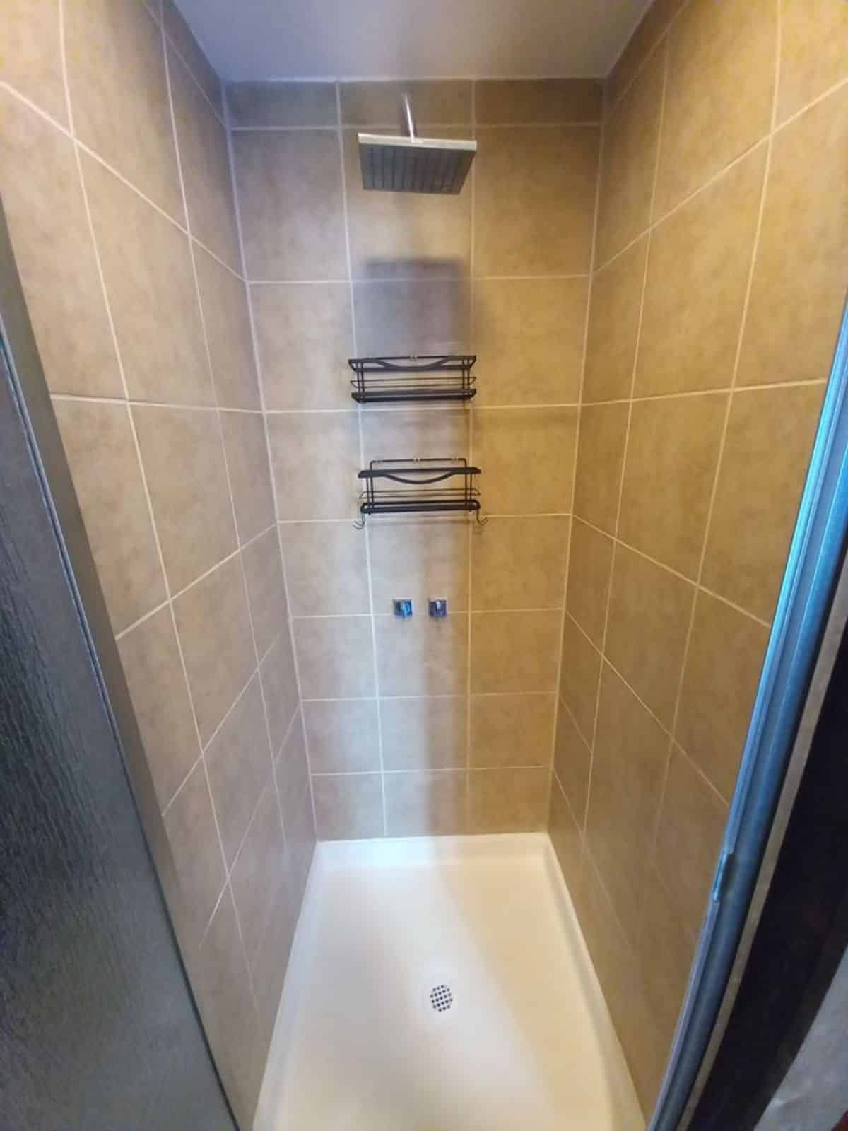 full length shower area