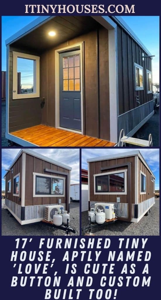 17' Furnished Tiny House, Aptly Named 'love', Is Cute As a Button and Custom Built Too! PIN (2)