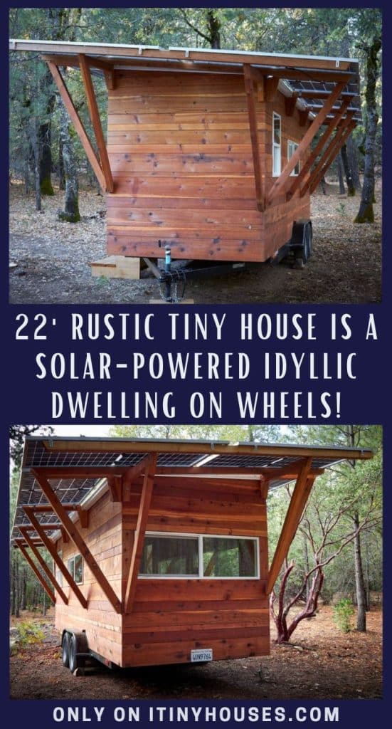 22' Rustic Tiny House Is a Solar-powered Idyllic Dwelling on Wheels! PIN (1)