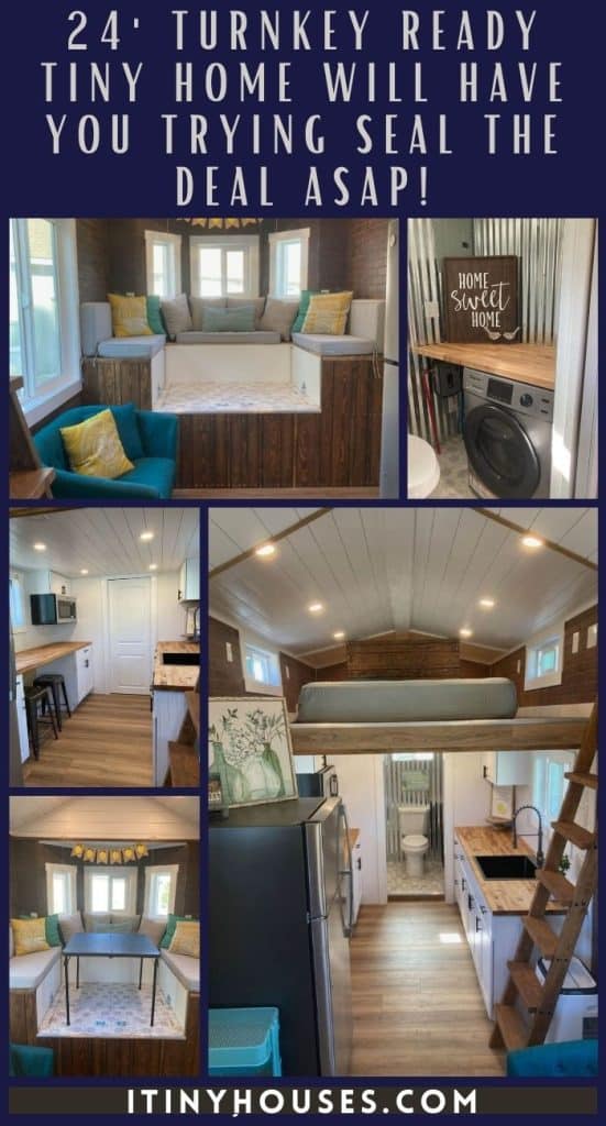 24' Turnkey Ready Tiny Home Will Have You Trying Seal the Deal ASAP! PIN (1)