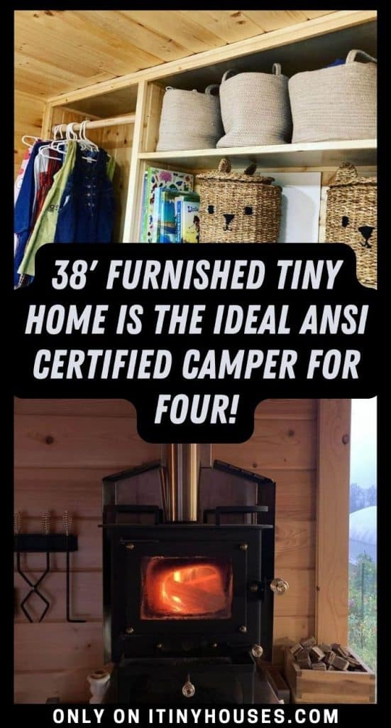 38' Furnished Tiny Home Is the Ideal ANSI Certified Camper for Four! PIN (1)