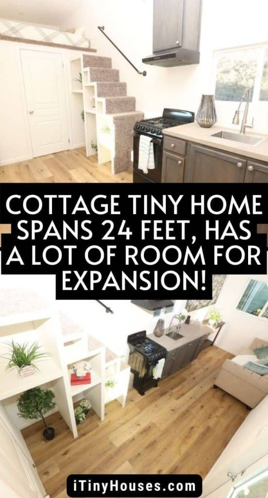 Cottage Tiny Home Spans 24 Feet, Has a Lot of Room for Expansion! PIN (1)