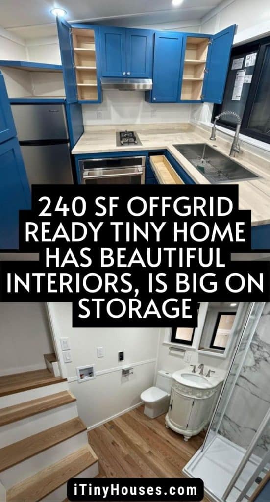 240 sf Offgrid Ready Tiny Home Has Beautiful Interiors, is Big on Storage PIN (1)