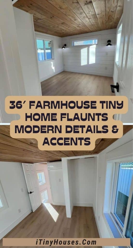 36′ Farmhouse Tiny Home Flaunts Modern Details & Accents PIN (1)