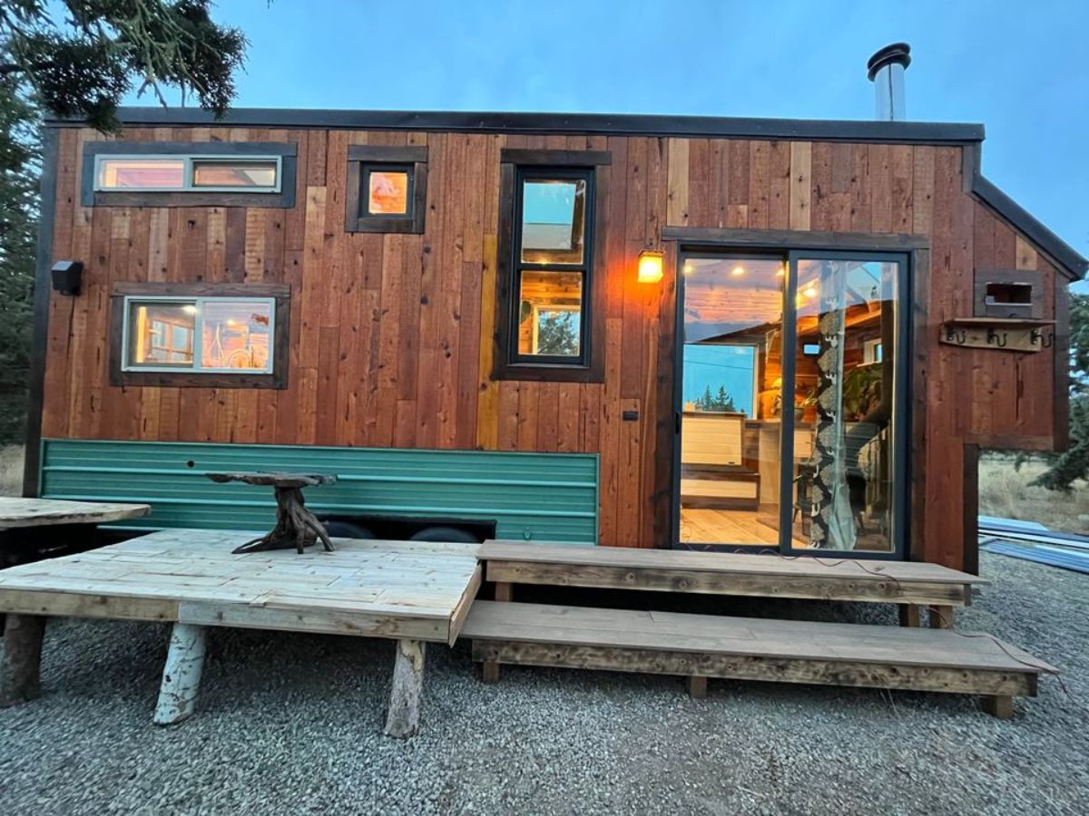 front view of mobile tiny home