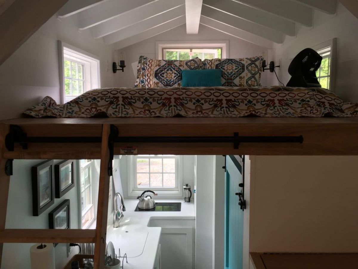 loft bedroom is accessible through ladder