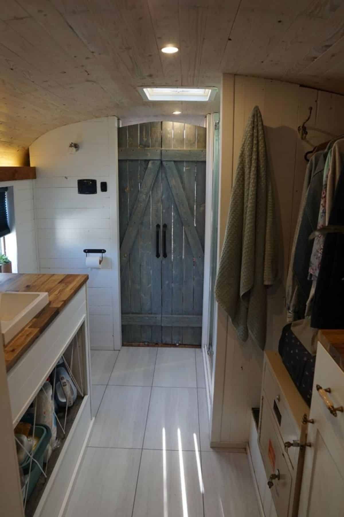 ample space in bathroom