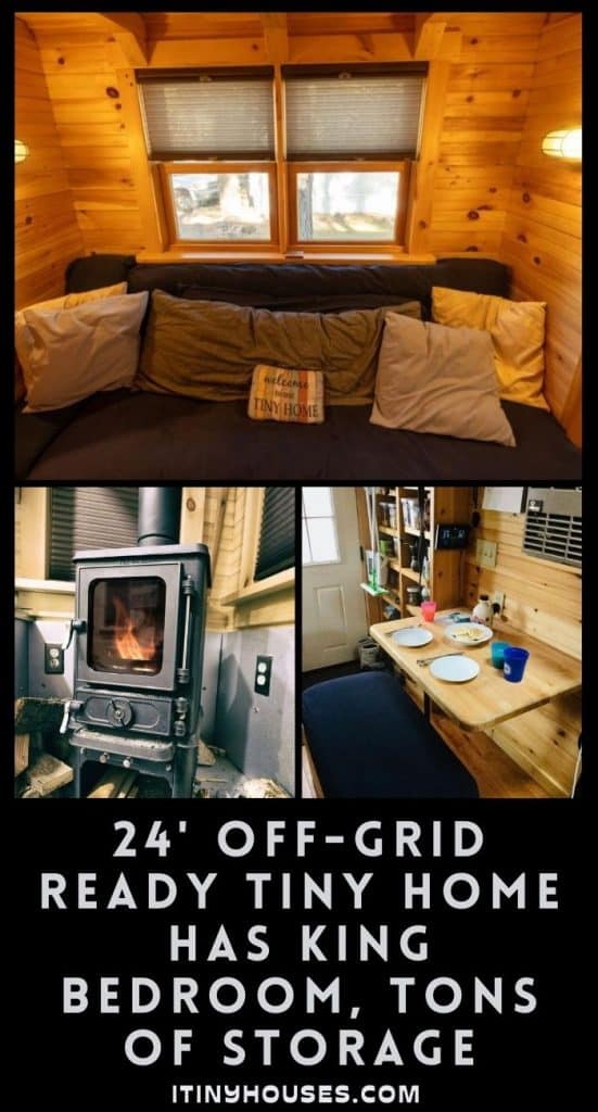 24' Off-Grid Ready Tiny Home Has King Bedroom, Tons of Storage PIN (1)