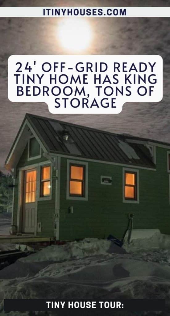 24' Off-Grid Ready Tiny Home Has King Bedroom, Tons of Storage PIN (3)