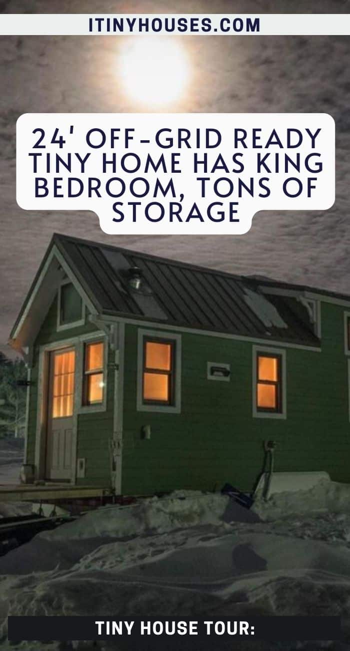 24' Off-Grid Ready Tiny Home Has King Bedroom, Tons Of Storage - Tiny ...