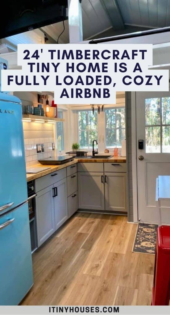 24' Timbercraft Tiny Home is a Fully Loaded, Cozy Airbnb PIN (1)