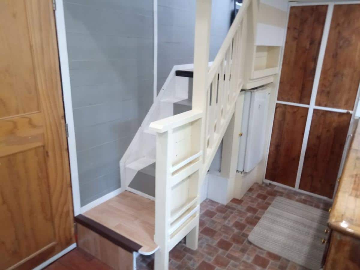 multi purpose stairs leading to the loft bedroom