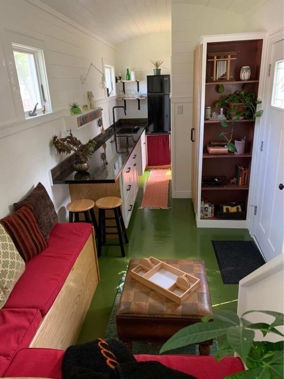 internal view of brand new 29’ tiny house