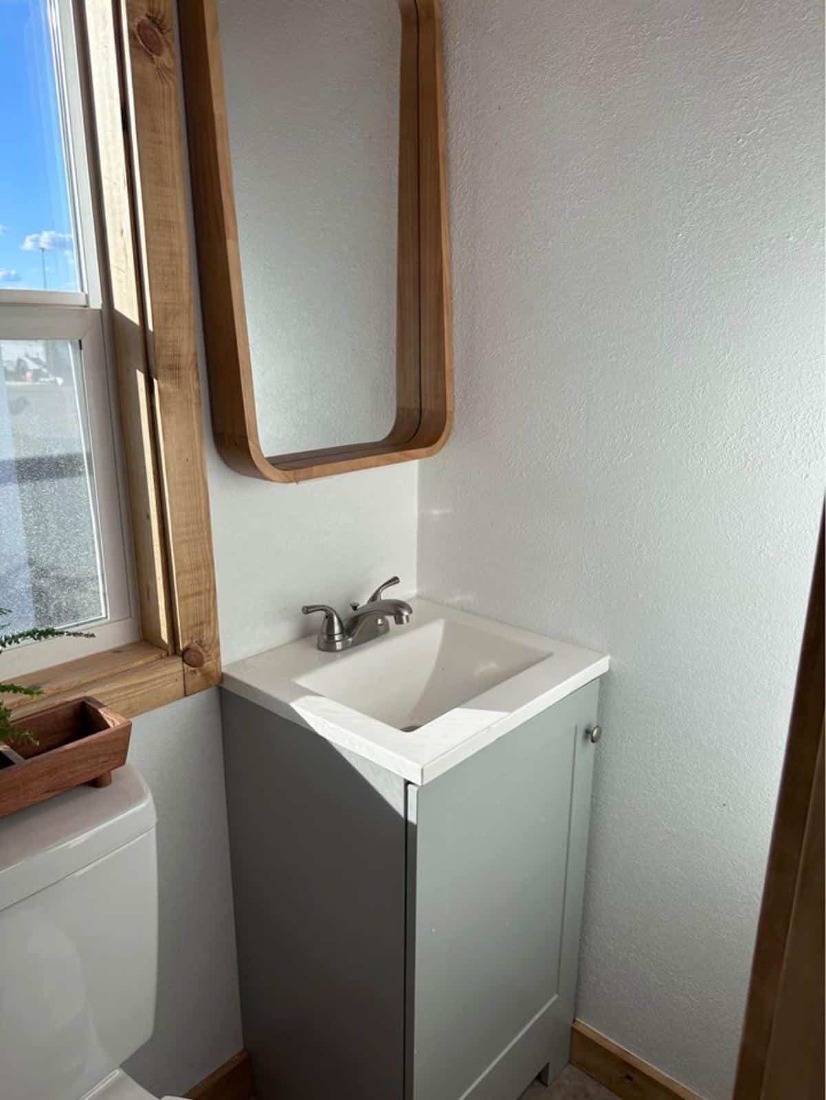 sink with vanity in bathroom